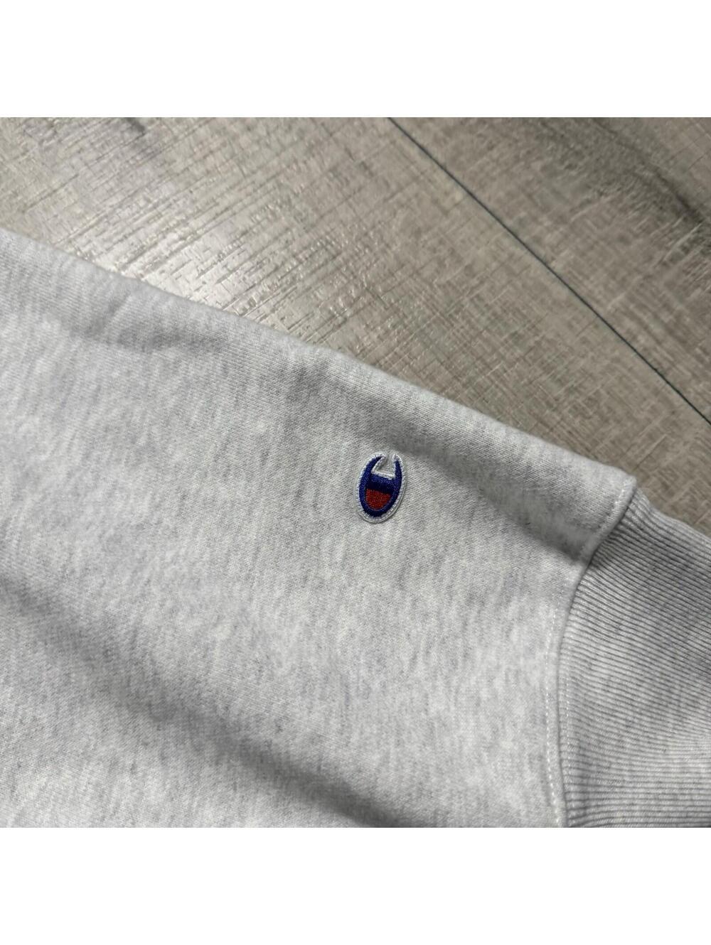 Champion Reverse Weave Hoodie Cable Knit Textured Gray W0164 Women Size XL - Picture 11 of 12